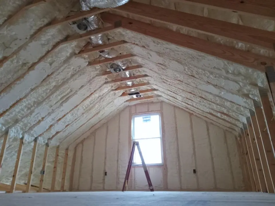 Spray foam roofing application for Crawl Space Insulation project in Gonzales